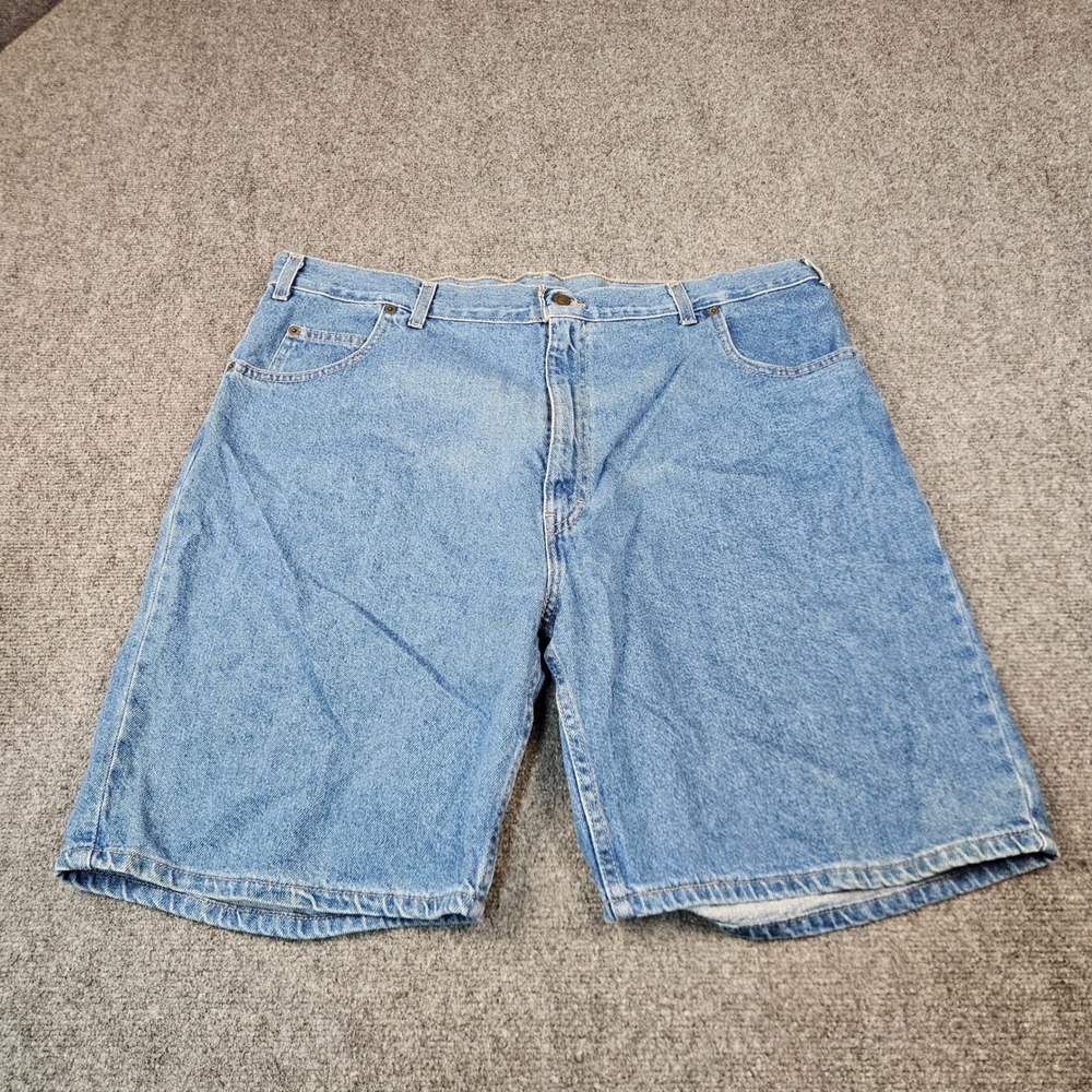 Backroad Blues Denim Mens Jean Shorts Blue Mid Wash 100% Cotton Size 42 125480